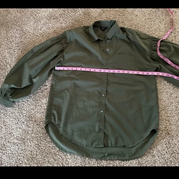 Rails Janae Shirt in Olive Smoke Green 
size Small - Picture 9 of 12